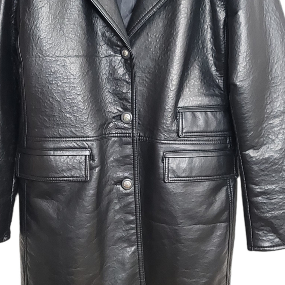 Vintage Gianni Versace Leather Jacket Hand Made In Italy - Picture 4 of 7